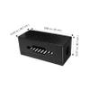 Holibanna Cord Management Box Lid Large Cable Storage Organizer Carbon Fiber Pattern Power Strip Hider for Home and Office Easy to Fold and Clean for Router and Charging Cords view 3