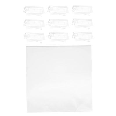 Cabilock 12pcs Clear Record Sleeves for Protection Storage Transparent Outer Sleeves for Easy Identification Enhanced Visibility of Album Covers for Record Collection