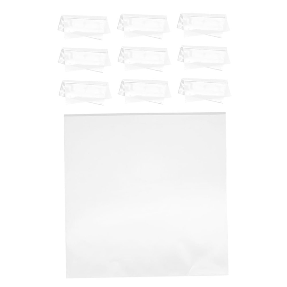 Cabilock 12pcs Clear Record Sleeves for Protection Storage Transparent Outer Sleeves for Easy Identification Enhanced Visibility of Album Covers for Record Collection