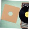 BATHVEVE 4Pcs Record Storage Sleeves Brown Paper Album Protectors Breathable Design with Air Circulation for Collection Organization view 3