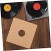 BATHVEVE 4Pcs Record Storage Sleeves Brown Paper Album Protectors Breathable Design with Air Circulation for Collection Organization view 4