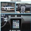 12.1inch Android 12 Car Radio for Ford Mustang 2008-2014 Stereo Upgrade Tesla Style Dash IPS Touch Screen Android Auto GPS Navigation Head Unit Audio Multimedia Player (Full Screen,8+128GB) view 3