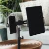 jojomis Double Clip Phone Tablet Mount Holder Tripod Adapter 2 in 1 for Video Recording Live Broadcast view 3