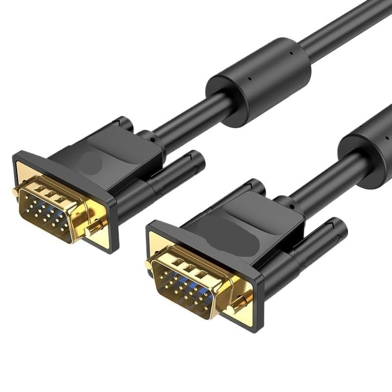 BOXUWFO HONGP Cable Male to Male Cable 1080P 1m 1.5m 5m 10m 20m 15 Pin Cord Wire for Computer M>oni>tor Projector(5m)