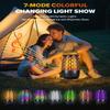 Outdoor Speakers with Flame & RGB Lights, 10W HD Stereo, Bluetooth 5.3 Auto-Pairing, Multi-Sync 100+ Speakers, IPX6 Waterproof, Perfect for Patio, Pool, Party | Gifts for Men & Women (2Pack) view 2