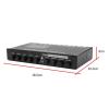 5 Band Equalizer Car Audio Stereo Tone Control with DSP Chip, 12V DC Adjustable Subwoofer Output for Boat RV Car view 3
