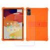 BMPNLSZ TPU Cover for UJJ U7 Newest Android 14 Tablet + HD Tempered Glass, Silicone Shell Bumper Protective Back Case - 9 Hardness Anti-Scratch Screen Protector (11,0") - Orange view 1