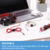 100 PCS 8 Inches Reusable Cable Ties | Adjustable Cord Wraps, Cable Straps | Hook & Loop Cord Organizer, Cable Management view 4
