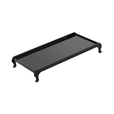 Acrylic Speaker Display Holder Desktop Stand Non-Slip Shelf Mount for 2/3 Models Clear Modern Space-Saving Desk Organizer