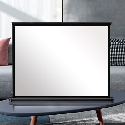 30" , 40" , 50" Portable Tabletop/Desktop Projector Screen, Mobile Movie Screen Pull-Up HD Screen With Storage Bag, Movie Projection Screen Outdoor, 4:3 , 16:9 Manual Pull Up Projection Screen(16:9,30