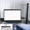 30" , 40" , 50" Portable Tabletop/Desktop Projector Screen, Mobile Movie Screen Pull-Up HD Screen With Storage Bag, Movie Projection Screen Outdoor, 4:3 , 16:9 Manual Pull Up Projection Screen(16:9,30 view 4