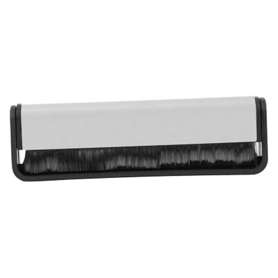 DOITOOL Carbon Fiber Vinyl Record Cleaning Brush Wooden Handle Anti-Static Soft Bristles Turntable Dust Remover for Albums Black