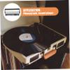 DOITOOL Carbon Fiber Vinyl Record Cleaning Brush Wooden Handle Anti-Static Soft Bristles Turntable Dust Remover for Albums Black view 4