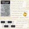 ARSTBETY Complete Book Binding Kits, Bookbinding Supplies with Signature Punch Guide, Scrapbooking Tool, Awl, Wax Thread and Needle (Black) view 2