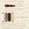 ARSTBETY Complete Book Binding Kits, Bookbinding Supplies with Signature Punch Guide, Scrapbooking Tool, Awl, Wax Thread and Needle (Black) view 3