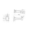 Holibanna Security Camera Bracket Wall Mount CCTV Camera Holder White for Apartment Security Easy Install view 4