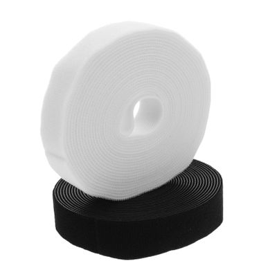 ARTIBETTER 2 Rolls Self Adhesive Cable Organizer Straps Reusable Fastening Ties for Earbud Headphone and Phone Cables for Efficient Cord Management