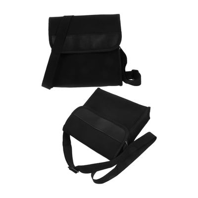 Healeved 2pcs Lightweight Telescope Backpack Shock Absorbent Carrying Case for Binoculars Tubes Travel-friendly Design for Hiking Outdoor Adventures Modern Black Color