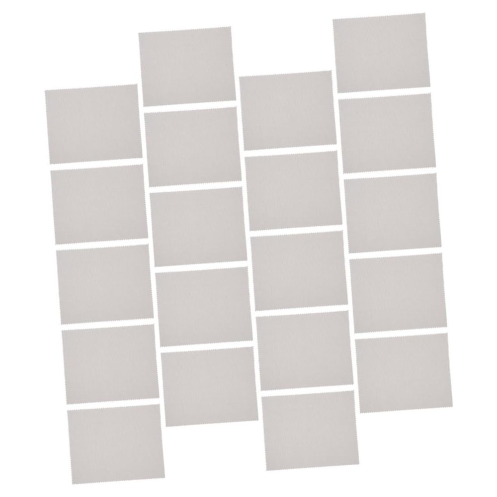 DOITOOL 100pcs Microfiber Cleaning Cloths Grey Static Charge for Lens Screen Cleaning Portable Microfibre Cloths for Glasses Tablets Cameras Phones