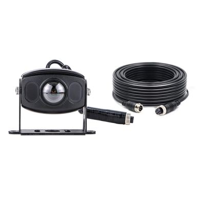 165 AHD 1920 * 1080P Car Rear View Camera Fisheye Lens IR Infrared Night Vision WDR Vehicle Camera Compatible with Bus Truck P786(Add 5M Cable)