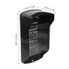 KALLORY Plastic Doorbell Rain Cover Transparent Protective Cover for Keypad and Card Reader Shield for Access Control Systems Easy Installation UV and Aging Resistant view 2