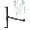 Adjustable Vertical GPU Holder Stand, Metal Graphics Card Support Bracket for ATX E-ATX, Black view 2
