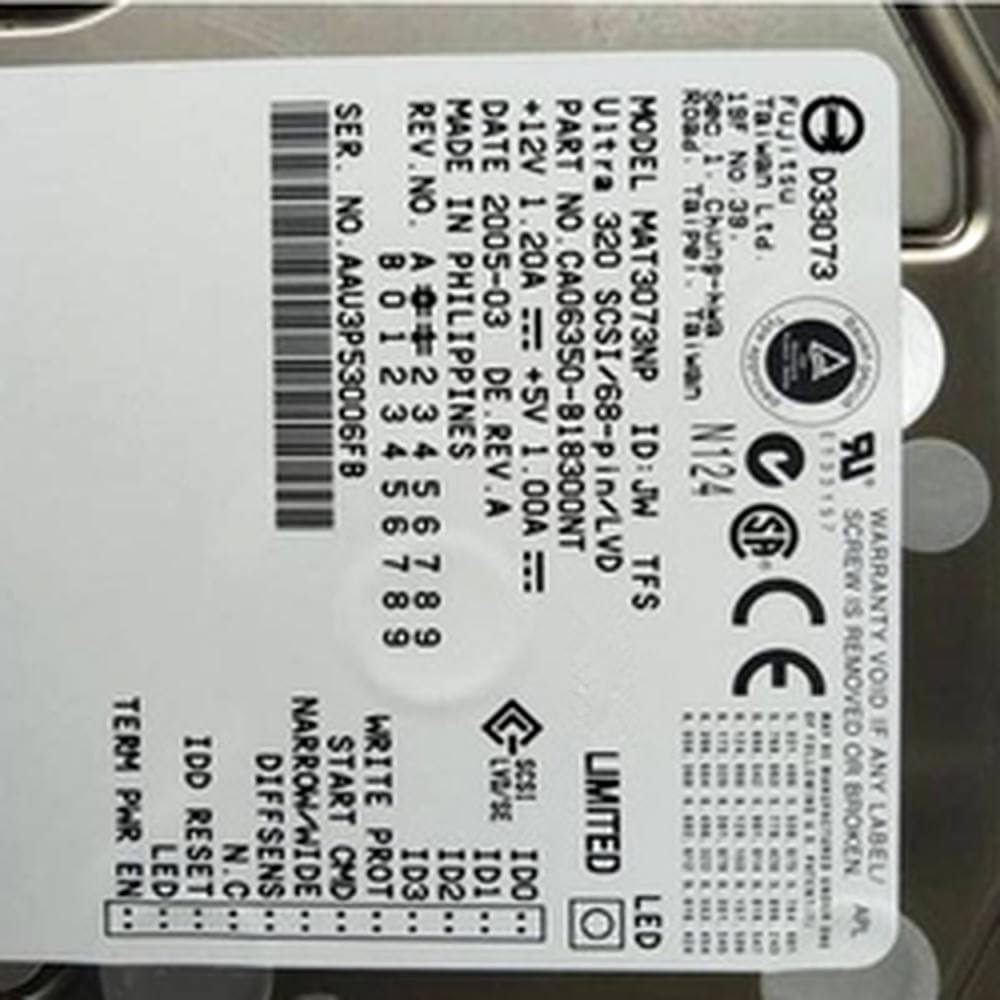 Almost HDD for 73GB 3.5 SCSI 8MB 10000RPM for Internal Server MAT3073NP