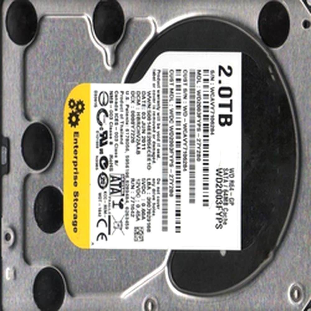 95% HDD for 2TB 3.5 SATA 6 Gb/s 64MB 7200RPM for Internal Desktop WD2003FYPS