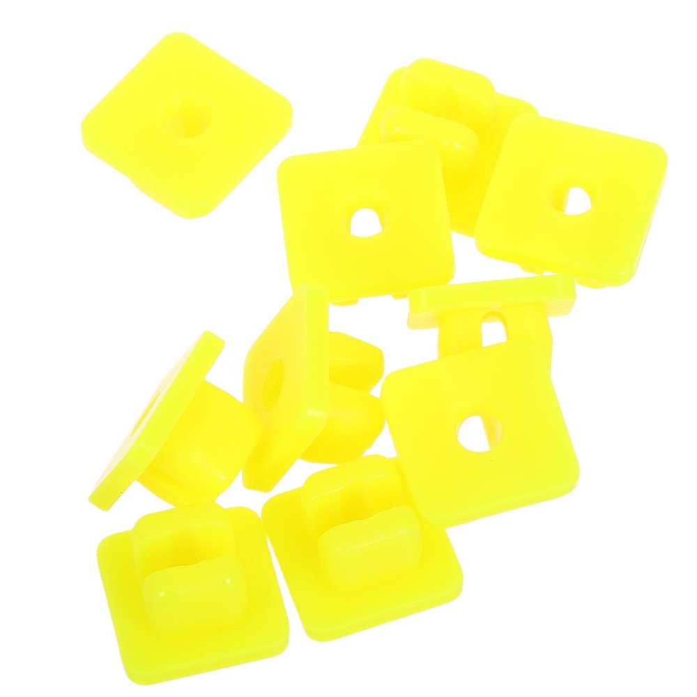 Cabilock 10 Pcs Automotive Speaker Grill Speaker Wire Nail Seat Automotive Speaker Fixing Seat Fixing Speaker Fixing Screw Speaker Clamp Plastic Yellow
