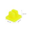 Cabilock 10 Pcs Automotive Speaker Grill Speaker Wire Nail Seat Automotive Speaker Fixing Seat Fixing Speaker Fixing Screw Speaker Clamp Plastic Yellow view 2