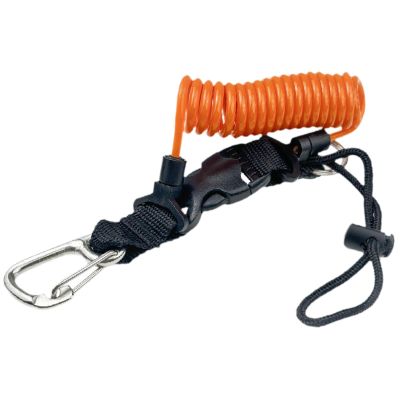 Scuba Diving Lanyard Freediving Lanyard Rope Leash Wristband Rope for Under Water Sports Underwater Paddles Lights, Orange