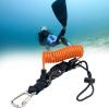 Scuba Diving Lanyard Freediving Lanyard Rope Leash Wristband Rope for Under Water Sports Underwater Paddles Lights, Orange view 3