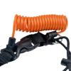 Scuba Diving Lanyard Freediving Lanyard Rope Leash Wristband Rope for Under Water Sports Underwater Paddles Lights, Orange view 4