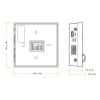 Clocking in Machine, TCP,IP USB Biometric Fingerprint Access Control Time Attendance Recorder Standalone Smart Door Control System for Employees(Sf400 Ic) view 3