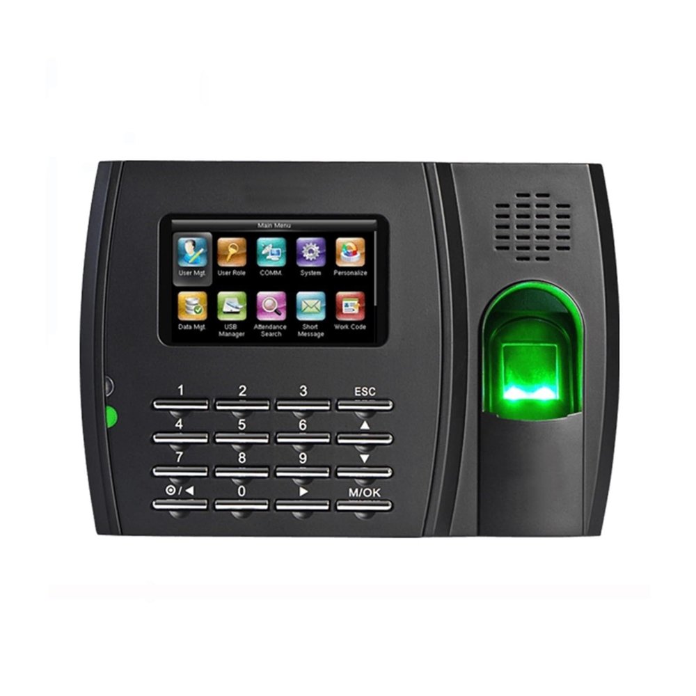 DJCDDM Clocking in Machine, with Time Attendance Machine Identification Terminal Protection Intelligent Electronic Fingerprint Time Attendance for Employees(U8)