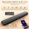 BESTISAN Wave Base Sound bar with Bluetooth for TV Tabletop Digital Audio Speaker System/Home Theater, Gaming, Projectors, with Remote Control, HDMI-ARC,AUX, Optical, USB view 4
