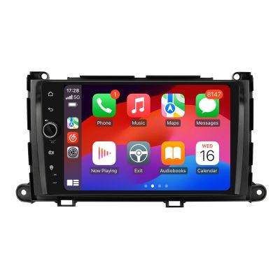 JOYING Car Radio for Toyota Sienna 2011-2014 Android 13 Head Unit 9 Inch Touch Screen Car Stereo with Carplay & Android Auto, GPS Navigation, Bluetooth, SWC, AM/FM Radio(JY-TT176N4)