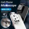 JOEBO Microscope Kit 200X Cellphone Microscope Lens with CPL Portable LED Light Macro Lens Microscope Lens Adapters(Black Lens with CPL) view 4