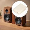 AsrMyjcx Speaker Mesh Grill Cloth,Stereo Box 145cmx50cm/57.09inchx19.69inch Sturdy Replacement Speaker for Media Cabinet, Milky view 3