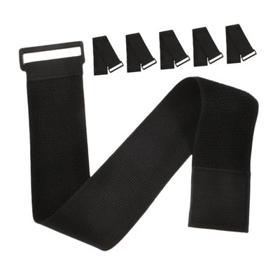 6PCS Adjustable Elastic Hook and Loop Straps for Cable Management Sports and Luggage Versatile Reusable Retainer Wraps for Organizing Travel and Safety