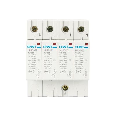 1P 2P 3P 4P 15kA 40KA 65KA 100KA NU6-II 40/385 Surge Arrester Protect Electric System 385V AC(2p,385V 20KA)