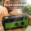 B S Hand Crank Solar Emergency Radio with AM/FM/NOAA,Flashlight and SOS Siren for Home, Outdoor & Indoor view 2