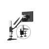 ADBWEKKF GST111 Aluminum 27" 5-18kg 360 Rotate 2 Arm Clamp Grommet Gas Spring Gas Strut LCD Tv Monitor Screen Desktop Bracket with Pole(Clamp Instal Base) view 1