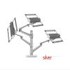 ADBWEKKF OL-3XT Aluminum Height Adjustable Desktop Triple Mount Arm for 10-17 Inch Laptop Stand(Black) view 2