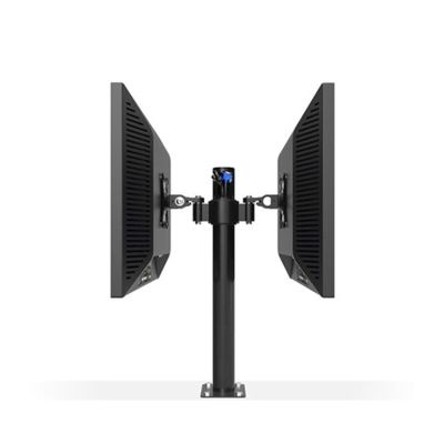 ADBWEKKF Desktop Grommet Mounting Dual Screen 13-27 Inch LCD LED Monitor Mount Holder Stand with Cable Management