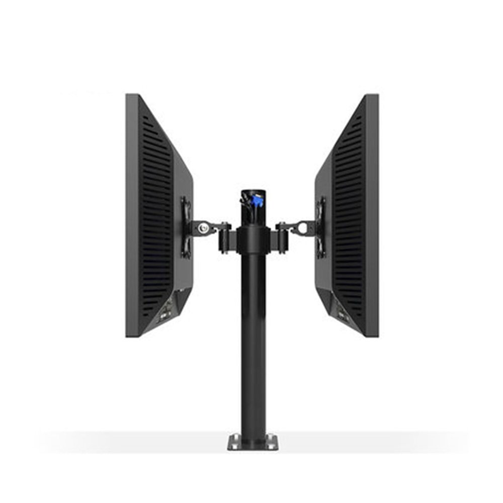 ADBWEKKF Desktop Grommet Mounting Dual Screen 13-27 Inch LCD LED Monitor Mount Holder Stand with Cable Management