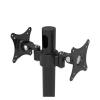 ADBWEKKF Desktop Grommet Mounting Dual Screen 13-27 Inch LCD LED Monitor Mount Holder Stand with Cable Management view 3