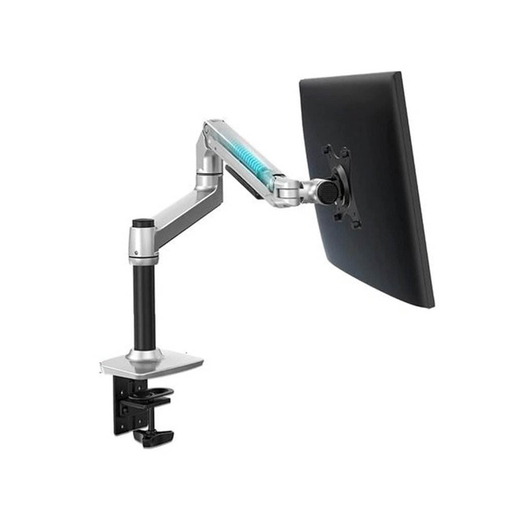 FNJTDVWS DL-8012II V6 LCD Screen Desktop Full Motion 17-38" Monitor Stand Mechanical Spring Arm Aluminum Monitor Support Loading 3-11kgs(170MM Silver)