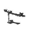 ADBWEKKF Triple Screen 27inch LCD Tv Table Mount Monitor Desk Three Support Led Bracket LCD Holder(Hole Instal one) view 2