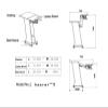 ADBWEKKF Multifunctional Moving Laptop Desk Sofa Bedside Tablet PC Stand Lazy Lift Long Arm Mobile Computer Notebook Table view 2